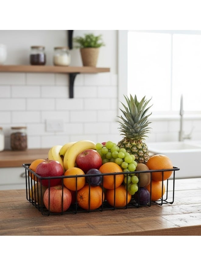 Happy Home Fruit basket, modern design for serving fruits and sweets and storing vegetables - ideal for storage and organization in the kitchen or on the dining table - easy to clean, large capacity for parties and occasions - size 29 x 18 cm - Image 5