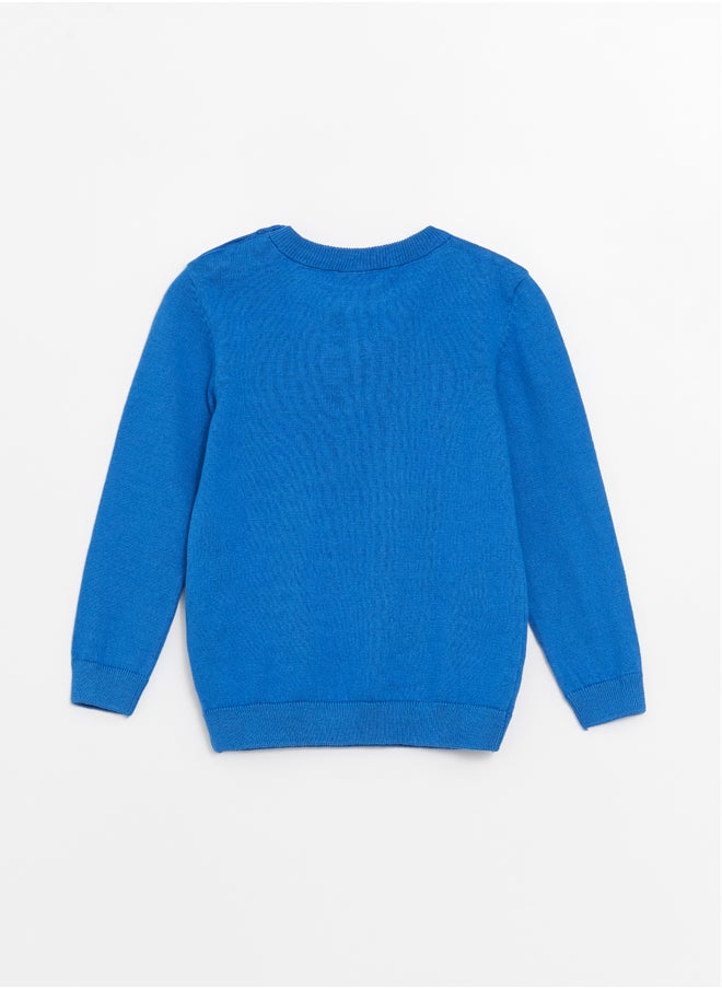 LC WAIKIKI Crew Neck Long Sleeved Baby Boy Sweater  - Image 2