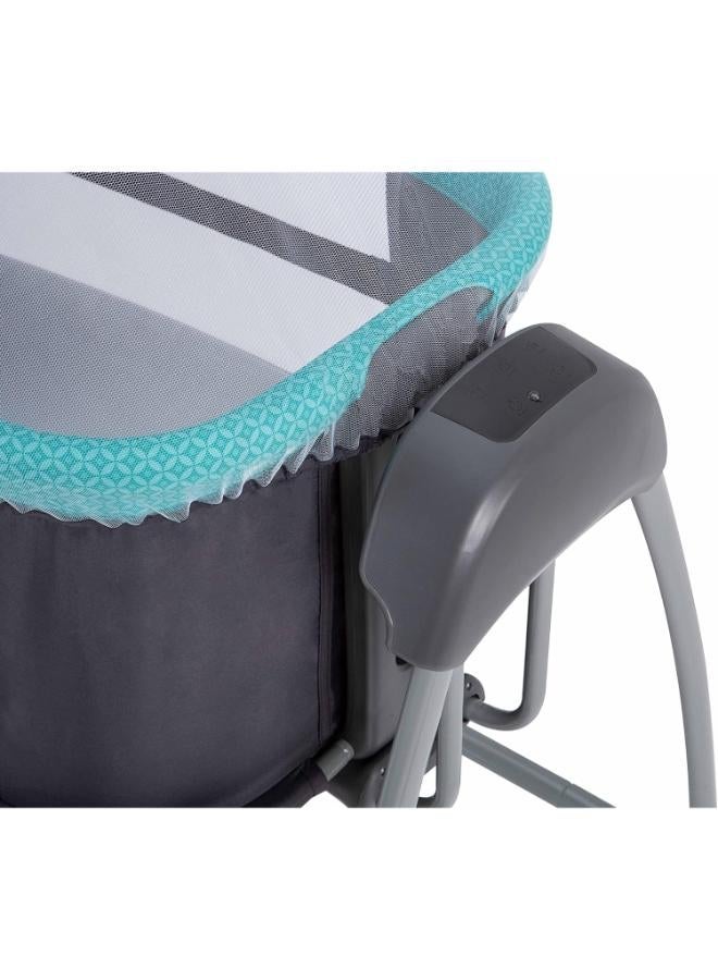 Mastela 4-in-1 Deluxe Bassinet and Bedside Sleeper - Blue - Image 2