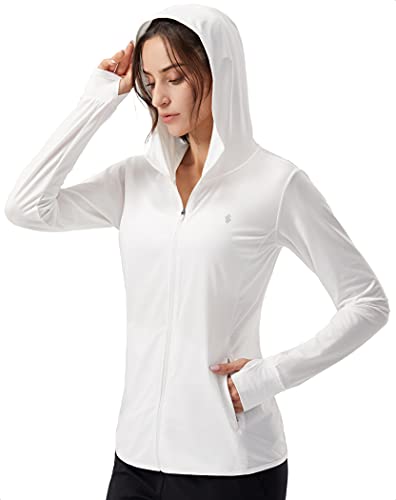 Soothfeel Women's UPF 50+ Sun Protection Hoodie Jacket Lightweight Long Sleeve Sun Shirt for Women with Pocket Hiking Outdoor - Image 1