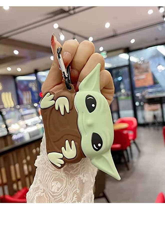 Upgrade Cover for Airpods Pro 2 2022 Launch Case, Triple Layer Protective Liquid Silicone Case for AirPods Pro 2nd Gen (Baby Yoda) - Image 2