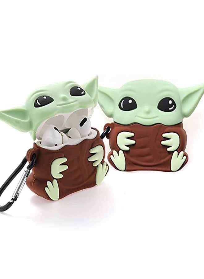 Upgrade Cover for Airpods Pro 2 2022 Launch Case, Triple Layer Protective Liquid Silicone Case for AirPods Pro 2nd Gen (Baby Yoda) - Image 1