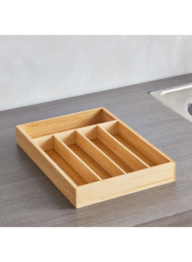 Home Box Bamboo Cutlery Tray 33x4.5x23 cm - Image 2