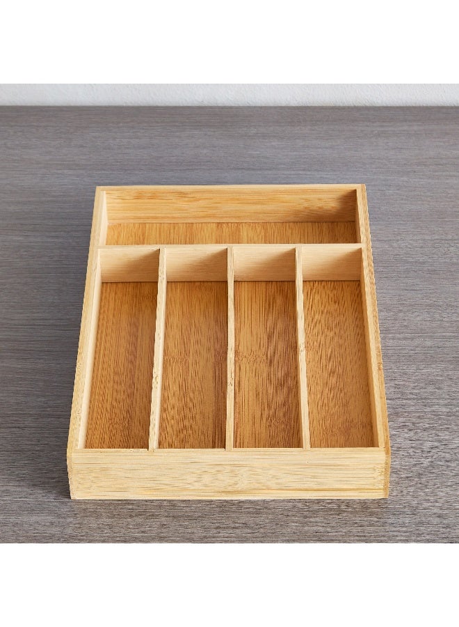 Home Box Bamboo Cutlery Tray 33x4.5x23 cm - Image 3