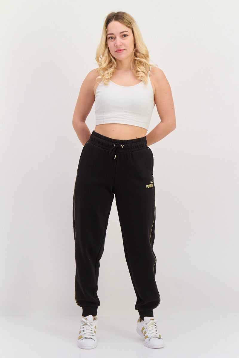 PUMA Women Sportswear Fit Brand Logo Training Sweatpants, Black  - Image 4