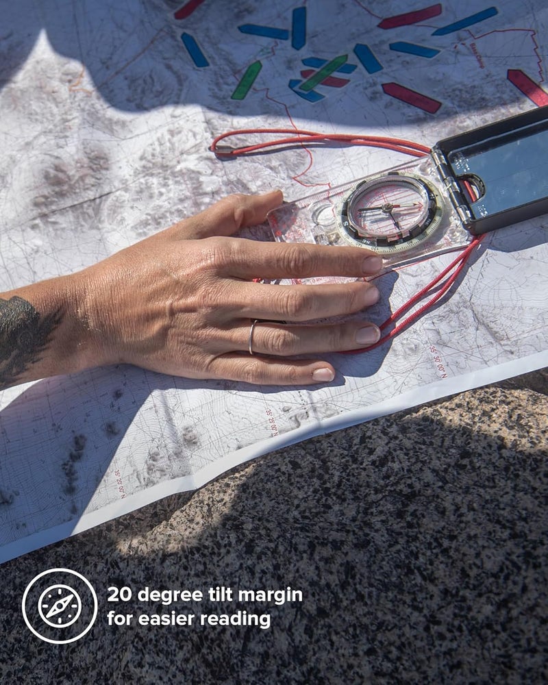 Suunto بوصلة سوينتو MC-2 G USGS المرآة مع تصحيح الانحراف القابل للتعديل ومقياس الزاوية - Image 5