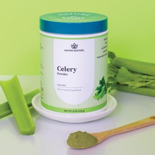 Nature Restore Whole Celery Powder, Entire Celery Stalk with Fiber, Non-GMO, Gluten Free, Full Spectrum Nutrients, 37 Servings, 8 Ounces - Image 2