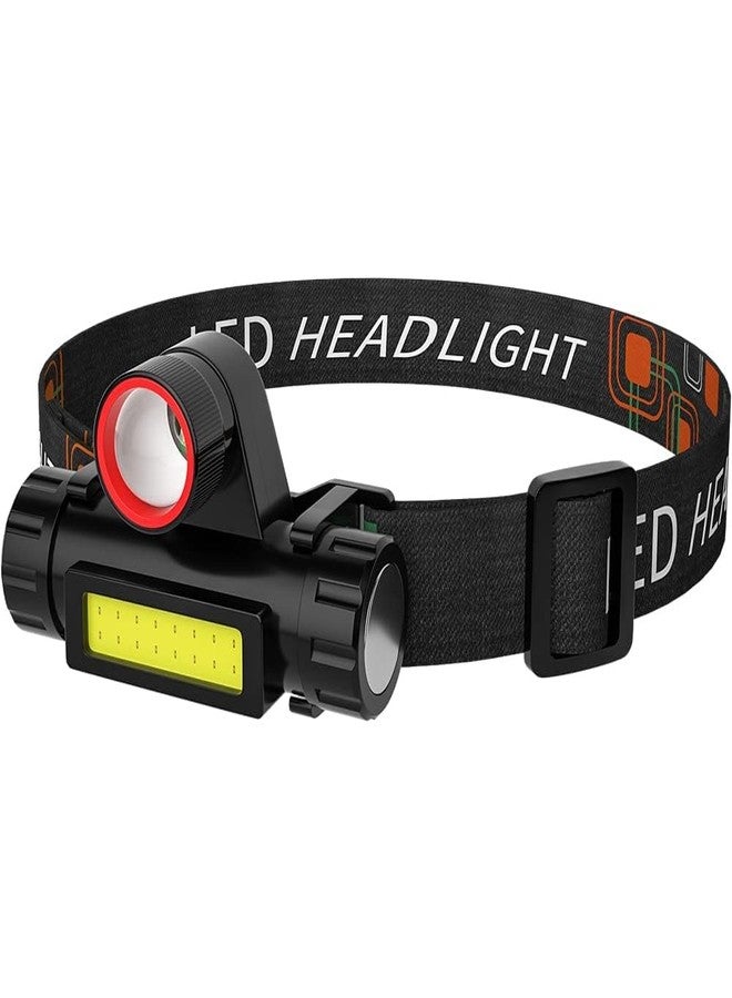 PRETOX Rechargeable Headlamp, Super Bright & Lightweight LED Headlamp, Adjustable Angle & Strap Head Lamp, Waterproof Headlight Flashlight for Running Camping Cycling Outdoor Adults Kid-1 PCS - Image 1