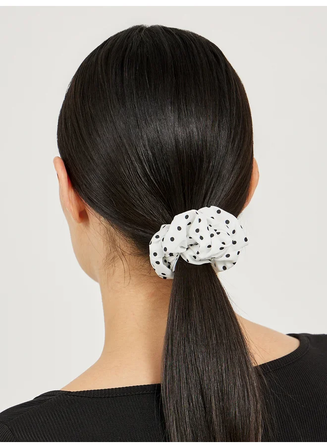 Styli Styli Set of 5 - Elasticated Polka Dot Scrunchie