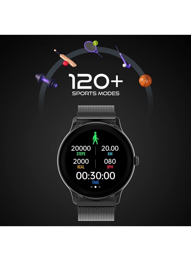 Fire-Boltt Phoenix Ultra Luxury Stainless Steel, Bluetooth Calling Smart Watch, AI Voice Assistant, Metal Body with 120+ Sports Modes, SpO2, Heart Rate Monitoring (Dark Grey) - Image 5