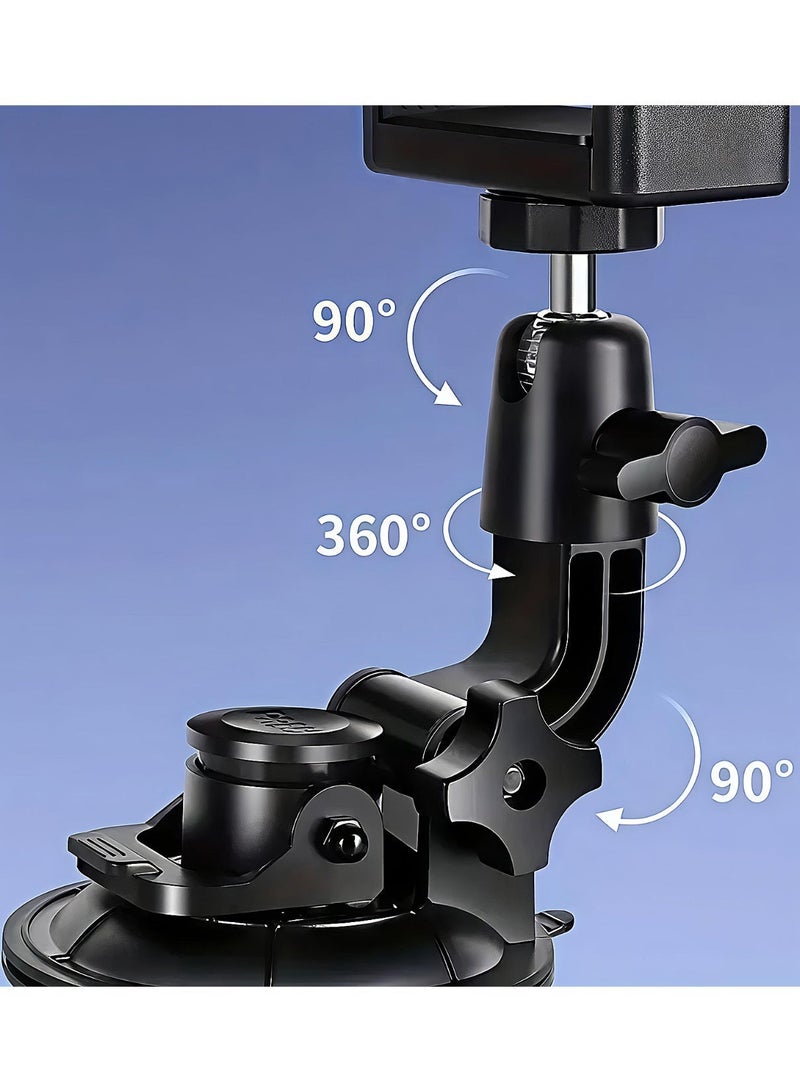 Car suction cup phone holder, 5KG load-bearing, TPU biomimetic suction cup, adjustable horizontally and vertically, stable and not falling off, compatible with iPhone and Android - Image 3