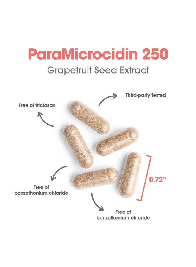 Allergy Research Group ParaMicrocidin 125 Supplement - Grapefruit Seed Extract 250mg, Supports Metabolic Function, Vegetarian Capsules - 150 Count - Image 5