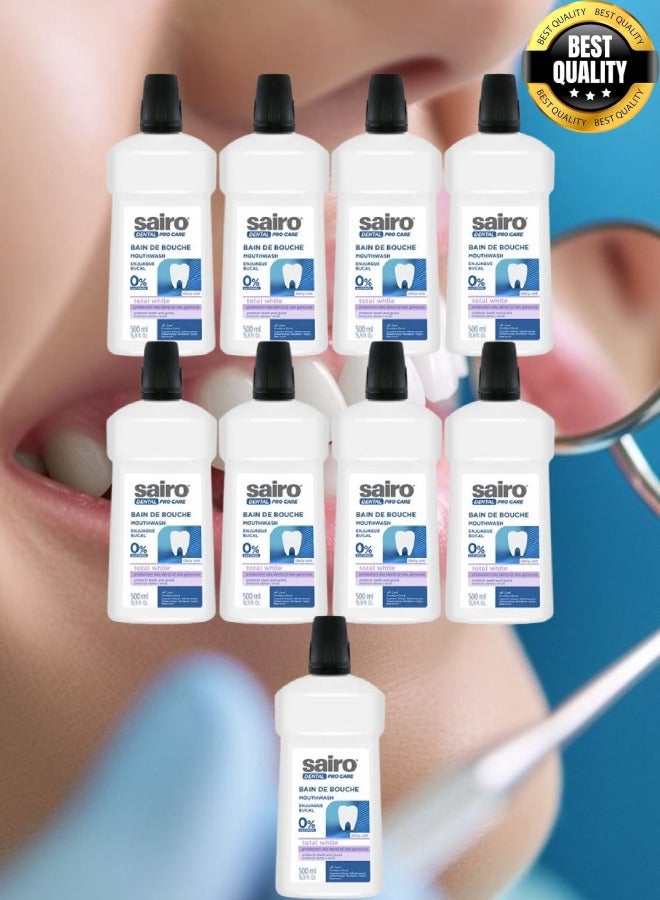 سايرو 9 قطع غسول فم من سايرو توتل وايت 500 مل - Image 1