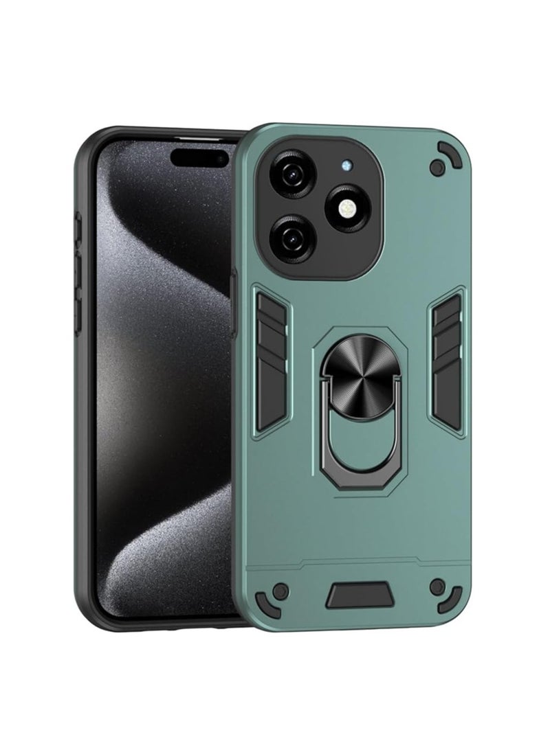 عام الغطاء الخلفي متوافق مع هاتف Tecno Spark 20، مع قاعدة وحماية من الصدمات، حماية عسكرية، مقاوم للسقوط، غلاف من البولي كربونات المتين