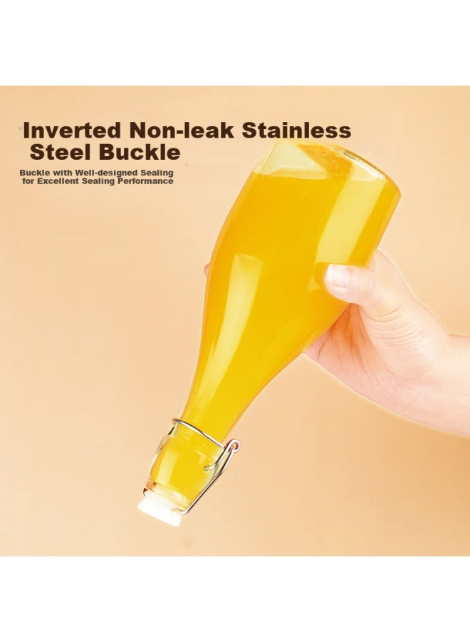 Scybe Infusion Bottle, Empty Bottle For Infusing Liquor, Plum Wine And Juice Storage Bottle, Sealed Wine Bottle, Wen Dun 500Ml, 2 Pieces - Image 4