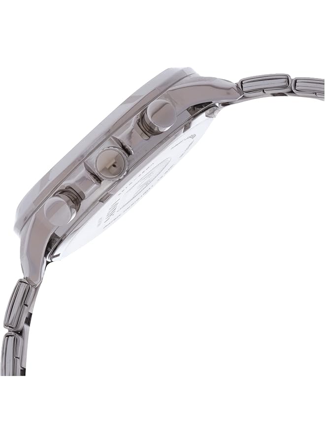 لوراس Rm343Ex9 ساعة رياضية كوارتز مقاومة للماء حتى عمق 100 متر كرونوغراف من الفولاذ المقاوم للصدأ باللون الفضي مع ميناء أسود - Image 3