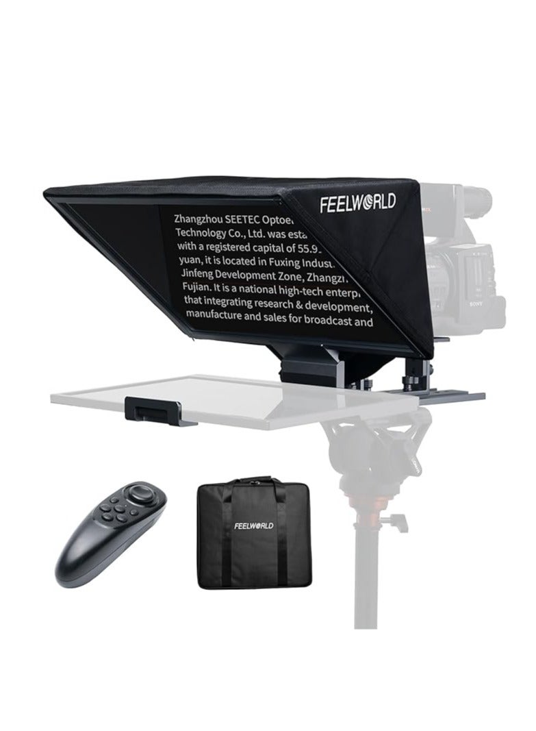 فيل وورلد جهاز عرض FEELWORLD TP16 القابل للطي مقاس 16 بوصة لأجهزة الكمبيوتر اللوحية التي يصل حجمها إلى 16 بوصة، موجه أفقي ورأسي للبث المباشر للمقابلات والكلام والتدريس عبر الإنترنت ومدون الفيديو مع تطبيق للتحكم عن بعد وحقيبة حمل - Image 1