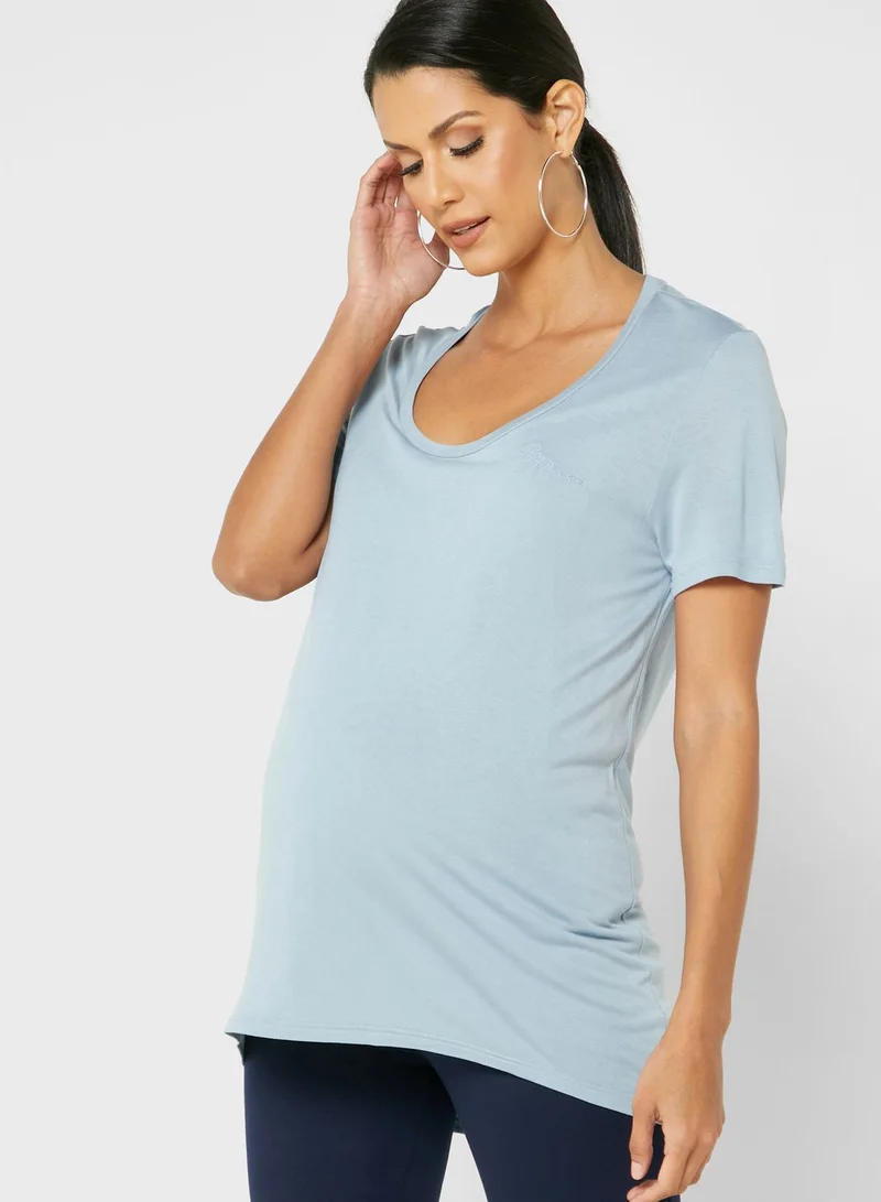 RIVER ISLAND V-Neck Knitted 2 T-Shirt Set