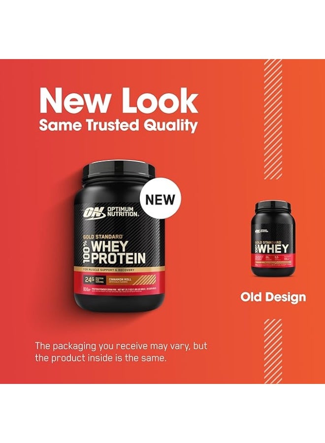 Optimum Nutrition 100% Whey Protein Powder 24 Grams of Protein For Muscle Support 1.99 Lbs 29 Servings 900 Grams - Image 2