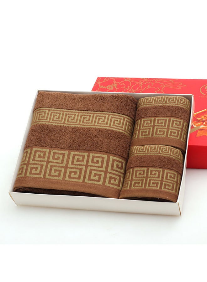 Cotton Towels, Bath Towels, Warp Yarn, Labyrinth Pattern, Discontinued Towel Sets, Holiday Gift Towel Gift Boxes