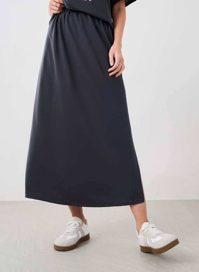 Take Two Take Two Graphic Print Round Neck T-Shirt and Skirt Co-Ords  - Image 5