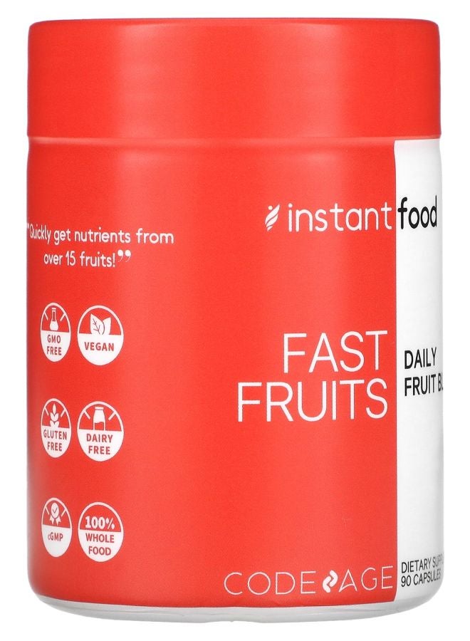 Codeage Instant Food Fast Fruits Daily Fruit Blend 90 Capsules - Image 2