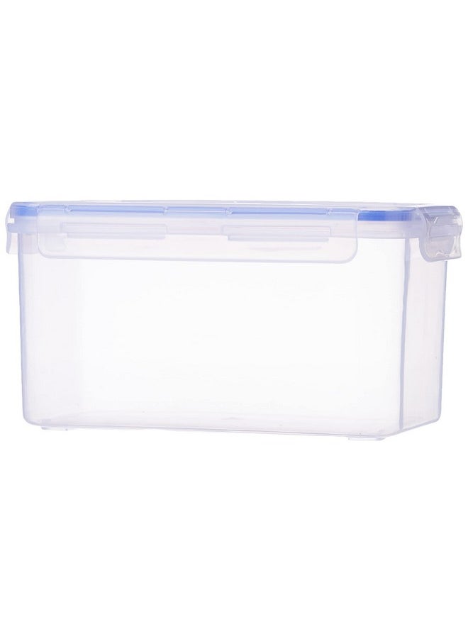 Aristo - Aristo Lock & Fresh 222 Plastic Storage Container For Storing grains, pulses, rice, wheat etc- 2250 ML, Transparent Clear, large (LOCK&FRESH222) (22.5 x 13.5 x 12cm) - Image 1