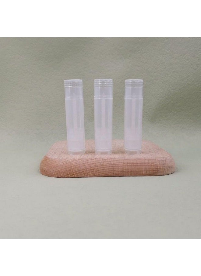 BesYouSel 5Ml Plastic Empty Lipstick Tubes Clear Lip Balm Containers Rotating Type Plastic Refill Lip Balm Tube With Cappack Of 50  - Image 2