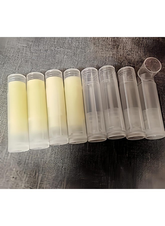 BesYouSel 5Ml Plastic Empty Lipstick Tubes Clear Lip Balm Containers Rotating Type Plastic Refill Lip Balm Tube With Cappack Of 50  - Image 5