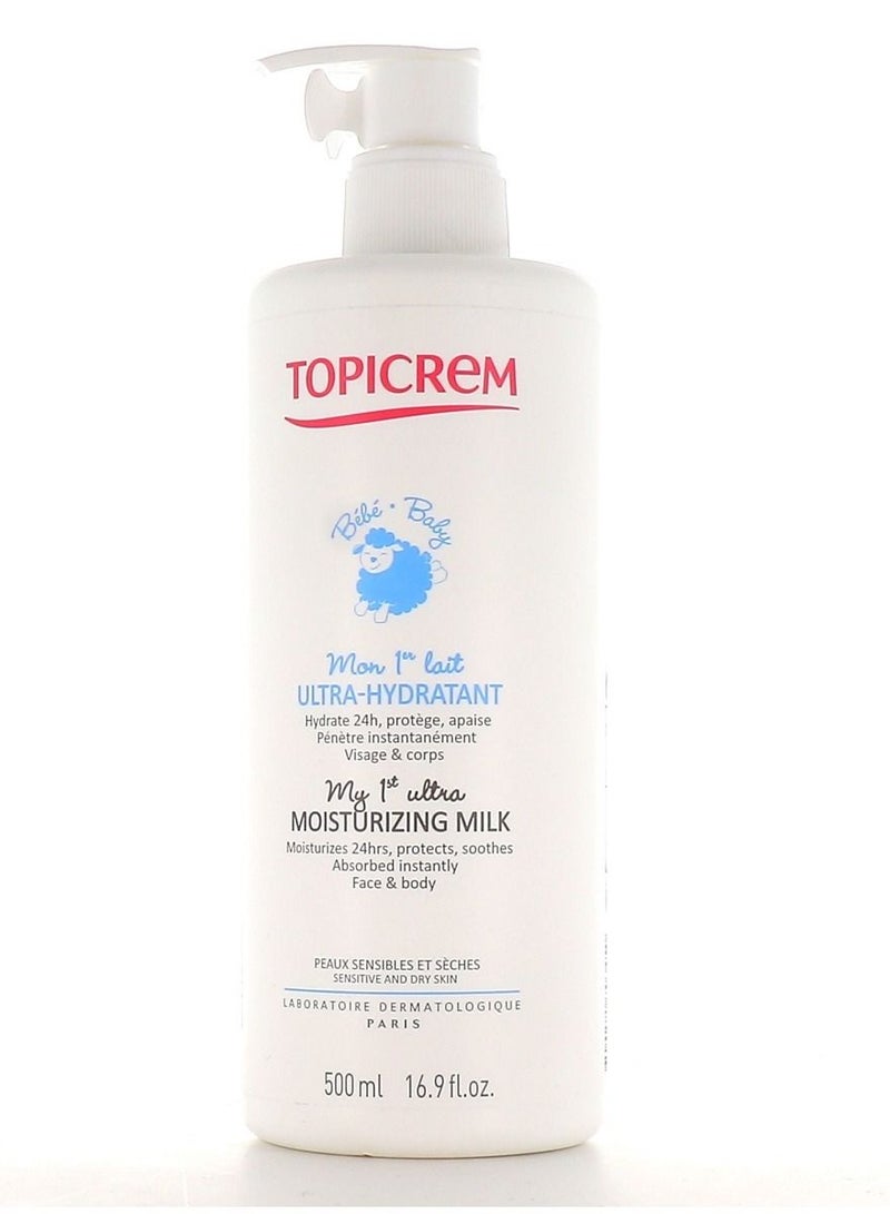 Topicrem Topicrem Baby Moisturizing Milk  Baby Sensitive And Dry Skin Topicrem 500ml
