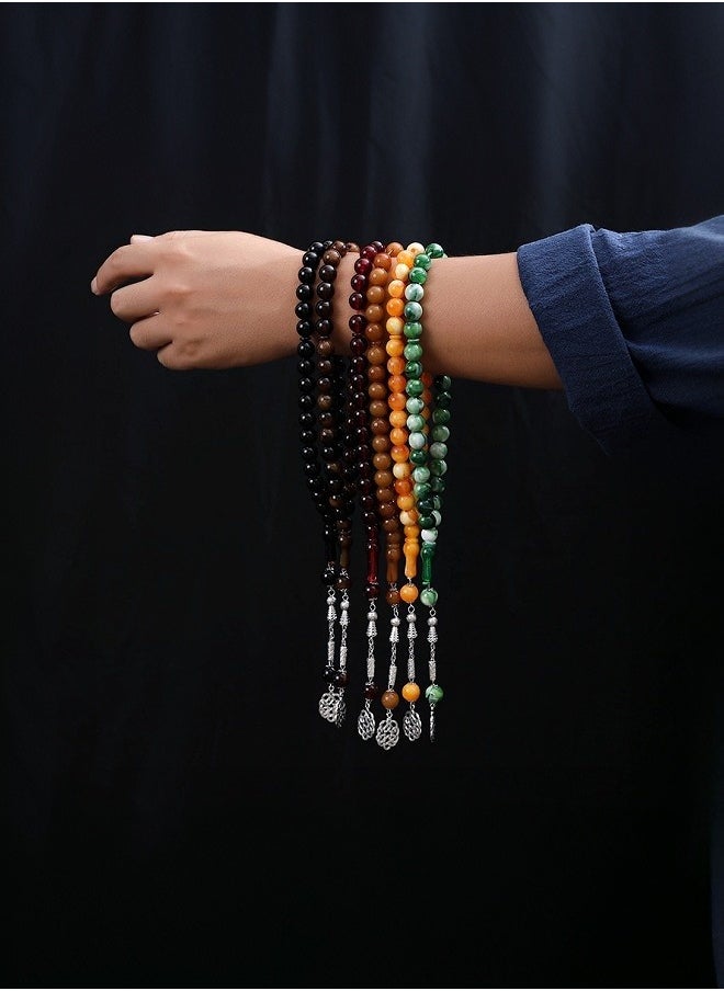 Generic Acrylic 33-Beads Tasbih Prayer Beads - Daily Gift, No Plating, Simple Tribal Style, All-Season Islamic Worship Accessory  - Image 2