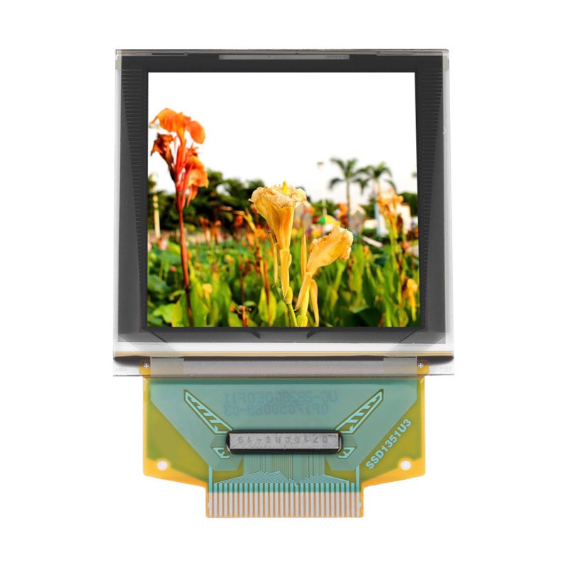 وحدة عرض OLED بوصة 1.5: دقة 128×128، ذات إضاءة ذاتية بدون مصباح خلفي، نسبة تباين عالية ووقت استجابة سريع - عرض ملون كامل للأجهزة MP3 والهواتف المحمولة والأجهزة الصحية الذكية - Image 1