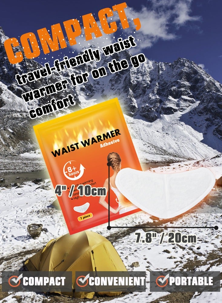 SänHahn Waist Warmer Patch – Disposable Hot Therapy Packs for low back – Up to 8 Hours of Heat Long Lasting & Discomfort Relief for Winter Outdoor Work, Sports Activities – 5 Piece - Image 3