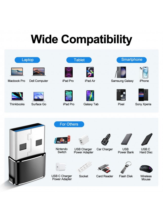 xiwxi USB to USB C Adapter,Type-C Female to A Male Car Charger OTG Converter for Apple Watch Ultra 8 9 10,iPhone 16 15 14 13 Pro Max,Samsung S24,Nintendo Switch,AirPods,iPad,Car  - Image 1