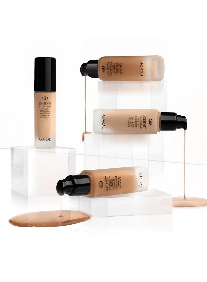 GA-DE Longevity Full Coverage 24 Hour Foundation 551 Fair Beige 30 Ml - Image 5