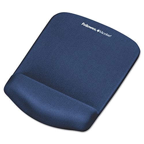 Fellowes PlushTouch Foam Mouse Pad Wrist Support with MICROBAN - Blue (9287301) - Image 1
