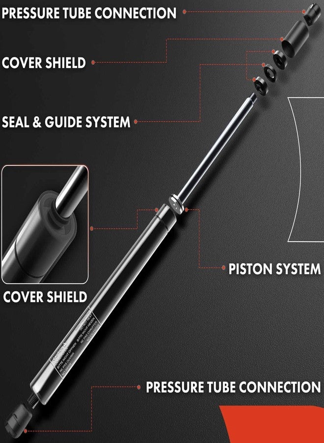 A-Premium Front Hood and Rear Tailgate Lift Supports Shock Struts Compatible with Select Lexus Models - LS430 2001 2002 2003 2004 2005 2006 Sedan - Replace# 5344059065, 6453050030(4PC Set) - Image 5