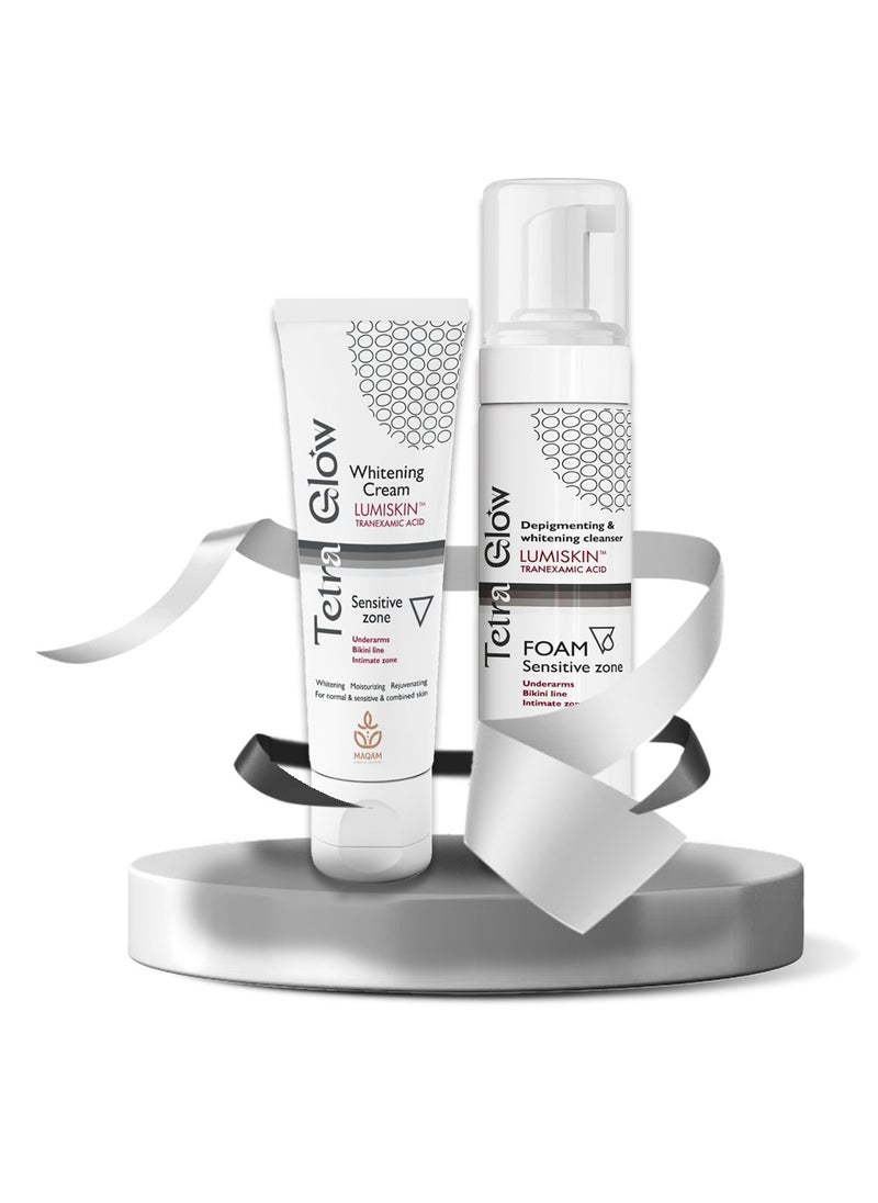 Tetra Glow - Tetra Glow Sensitive Zone Whitening Routine (Packaging of 2) - Image 1