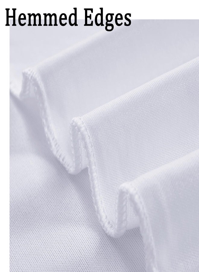 NSSONBEN 20ft x 10ft Wrinkle Free White Backdrop Curtains for Parties, Polyester Photo Backdrop Drapes 4 Panels 5x10ft for Wedding Graduation Birthday Party Photography Background - Image 3