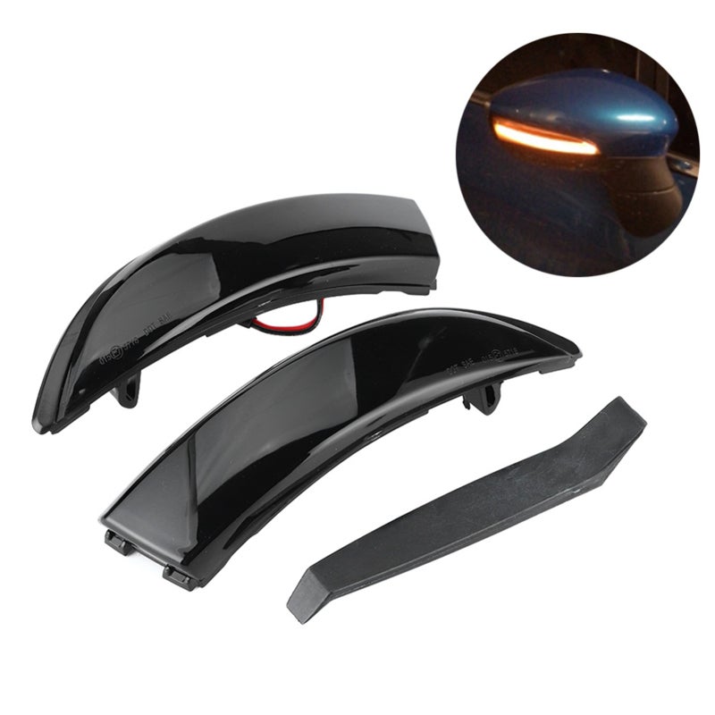 Mirror Turn Signal Light: Dynamic Flowing 12V Amber LED - High Brightness Long Lifespan Plug And Play Side Mirror Indicator For Ford Fiesta MK6 2008-2017 MK7 UK 2011-2019 North America B-Max 2012-2017 - Image 5