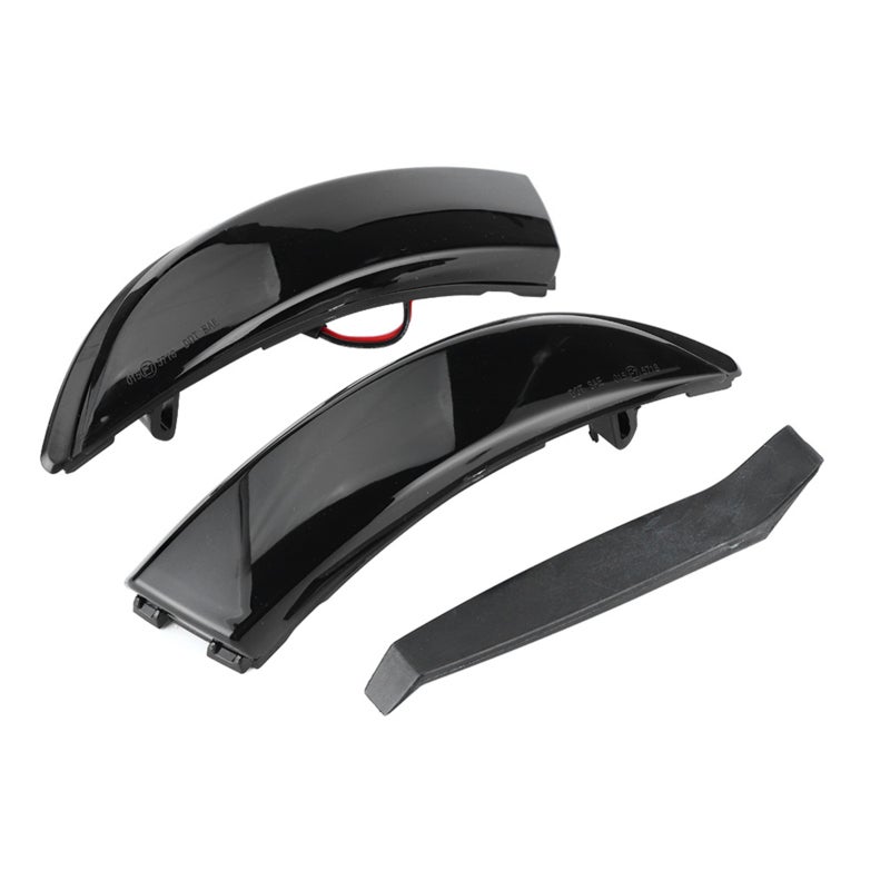 Mirror Turn Signal Light: Dynamic Flowing 12V Amber LED - High Brightness Long Lifespan Plug And Play Side Mirror Indicator For Ford Fiesta MK6 2008-2017 MK7 UK 2011-2019 North America B-Max 2012-2017 - Image 1