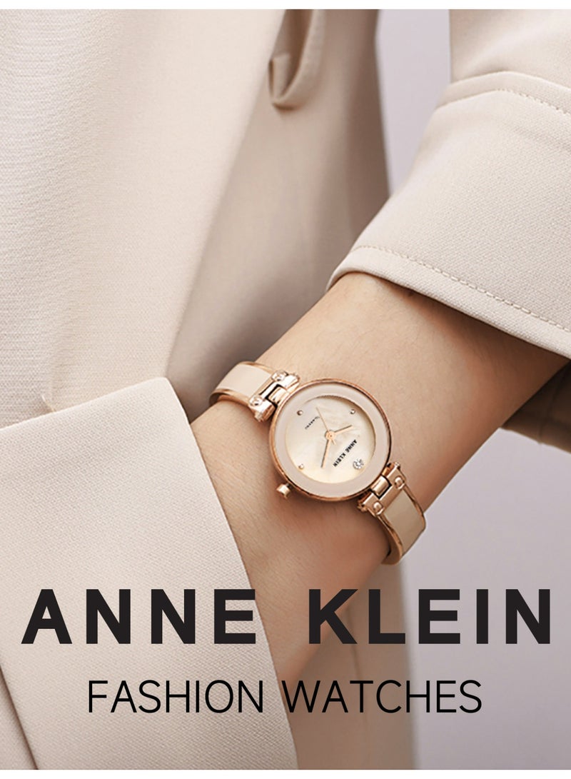 آن كلاين ساعة كوارتز نسائية من سبيكة بلون الذهب الوردي - Image 2