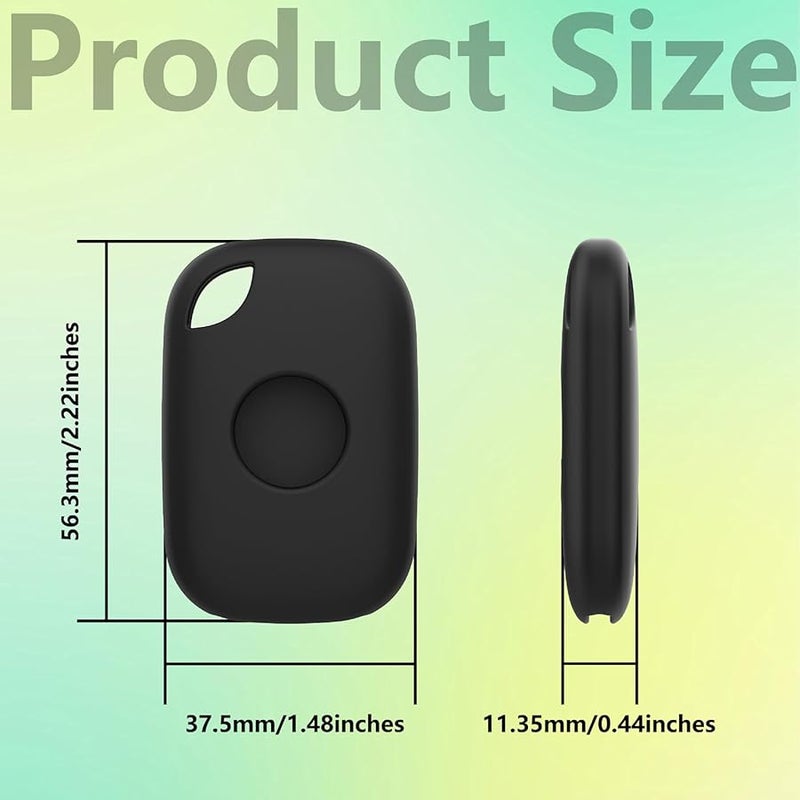 Black Full Coverage Protective Silicone Case for Tile Life 360 2024 Locator Tracking Device - Image 4