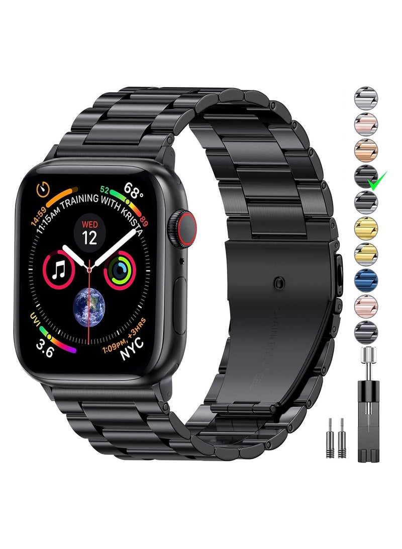 Stainless Steel Metal Watchband for iWatch 42/44/45mm - Image 1