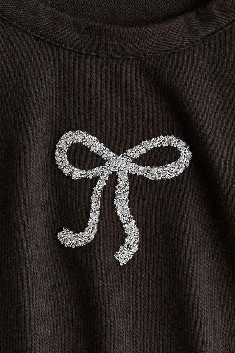 H&M Motif-detail cotton top