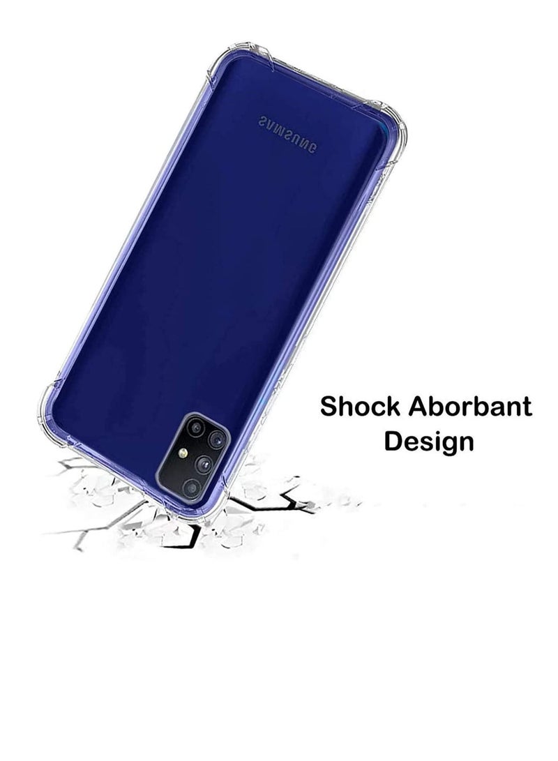 ليدين Samsung Galaxy M51 Case Cover Clear Transparent Reinforced Corners TPU Shock-Absorption Flexible Cell Phone Cover for Samsung Galaxy M51 (Clear) - Image 3