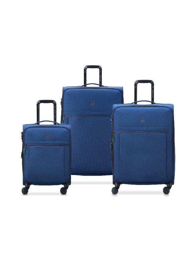 DELSEY United Colors of Benetton By Delsey   Soft 55/69/81cm Blue Jean - Image 1