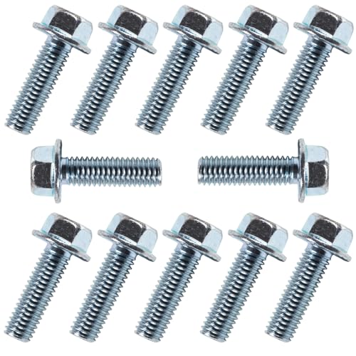 BEONEO 551664 for Chevy Intake Manifold Bolt 3/8-16x1 Chevrolet V8 Small Blocks 265 283 305 327 350 383 400 1955-1995 for MS 90314-2 Intake Manifold Gasket Zinc Coated 12 Bolts Gen I Heads - Image 1