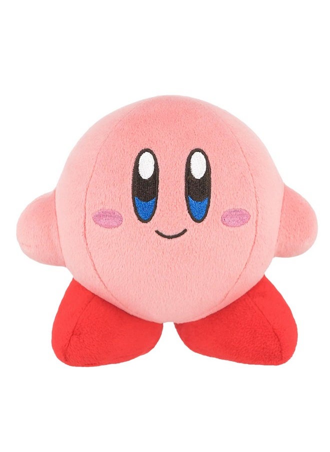 Sanei Kirby Adventure All Star Collection - Kp01-5.5" Kirby Stuffed Plush  - Image 1