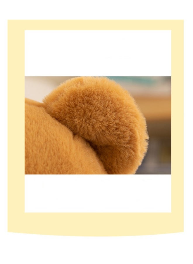 HALAMODO Butter Bear Plush Toy with Bone-Shaped Flower in Hand - A 25cm Adorable Cartoon Doll for Hugging, Perfect as a Birthday Gift, and an Ideal Decor for Bedroom, Living Room, and Desk - Image 5